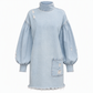 💎⭐ Top-bewertet – Oversized Denim-Mini-Kleid – bequem und stylisch