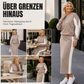 📢🎉50%Rabatt!!!🛍️✨Zweiteiliges Strickset für Damen: Sweatshirt und Midirock