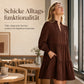 📢🎉50%Rabatt!!!🛍️✨Damen V-Ausschnitt gestuftes Rüschen Minikleid