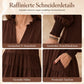 📢🎉50%Rabatt!!!🛍️✨Damen V-Ausschnitt gestuftes Rüschen Minikleid