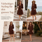 📢🎉50%Rabatt!!!🛍️✨Damen V-Ausschnitt gestuftes Rüschen Minikleid