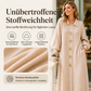 🔥 Beliebtes Produkt ！✨Damen Maxikleid aus Rippstrick mit Laternenärmeln