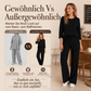 🎯 Einfach halber Preis – keine Spiele! Geripptes Oberteil mit geraden Hosen für Damen, Set