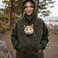 🔔 Letzte 100 Stück – solange der Vorrat reicht! Unisex-Haustierträger-Kapuzenpullover aus Plüsch