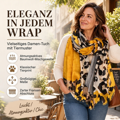 ✨Begrenzter Vorrat verfügbar, nicht verpassen!🔥🔥Vielseitig einsetzbarer, leichter Leopardenmuster-Schal