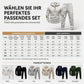 🛍️✨Herren 2-teiliges Jacquard Kapuzenpullover Set Herbst Winter lässiger Kapuzen-Sweatshirt und Sweathose Trainingsanzug