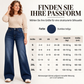 🔥Beliebtes Produkt ！✨Damen thermische Wide-Leg-Jeans mit hohem Bund
