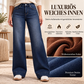 🔥Beliebtes Produkt ！✨Damen thermische Wide-Leg-Jeans mit hohem Bund