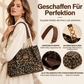 Retro Leopardenmuster Einkaufstasche für Damen