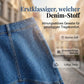 ✨Ausgestellter Midi-Rock aus Denim im Meerjungfrauen-Stil