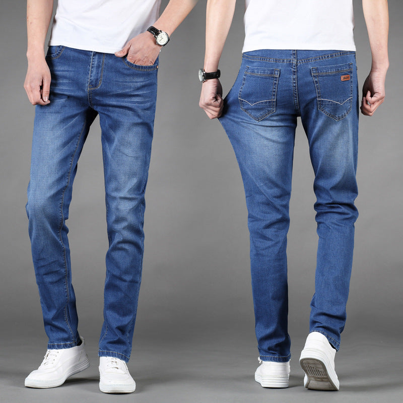 【kostenloser Versand】Stretch Straight-leg Jeans-1