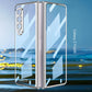 Transparente galvanisierte Vollschutzhülle mit Displayschutz (für Samsung Z Fold 4, Z Fold 5)