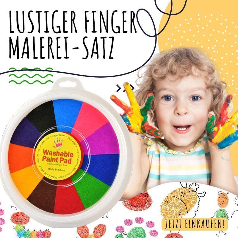 (Kindertagsaktion-50%) Lustiges Finger-Malen-Set-7