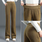 [🔥Supergünstiger Preis am letzten Tag]Vielseitige, schlichte Hosen mit elastischem Bund und Hosen mit lockerem Bund für Damen.